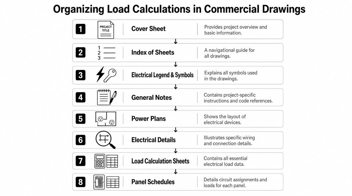 How to Organize Load Calculations in a Commercial Drawing Set