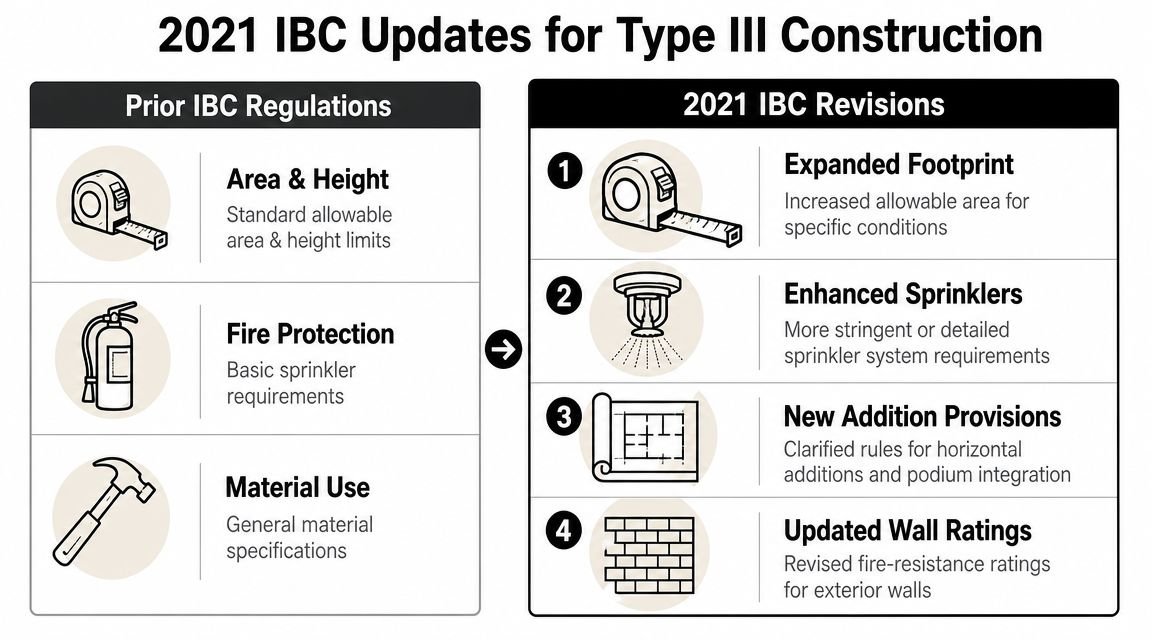 What the 2021 IBC Changed for Type III Construction