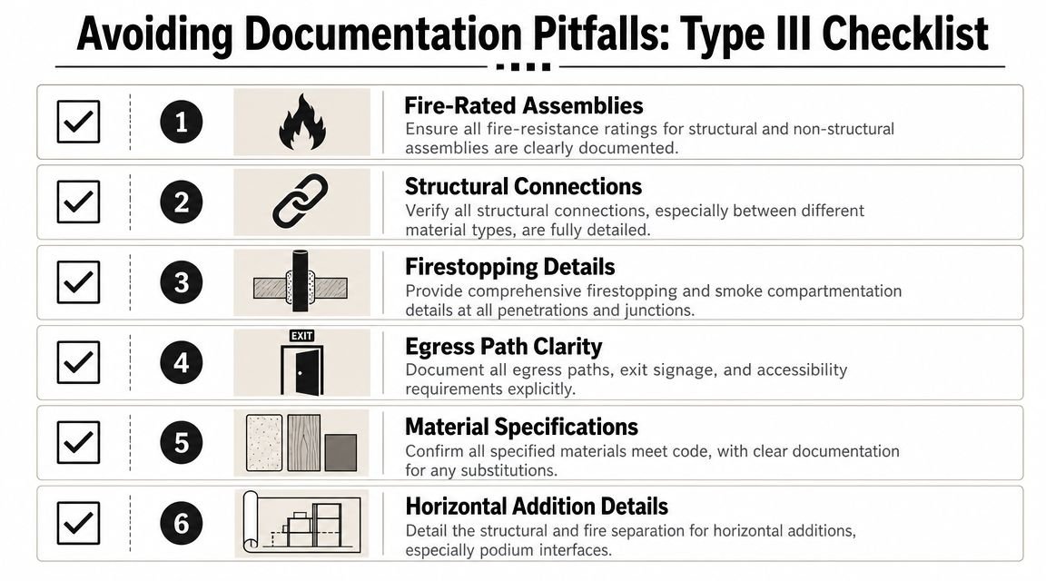 Common Documentation Gaps on Type III Mid-Rise Projects