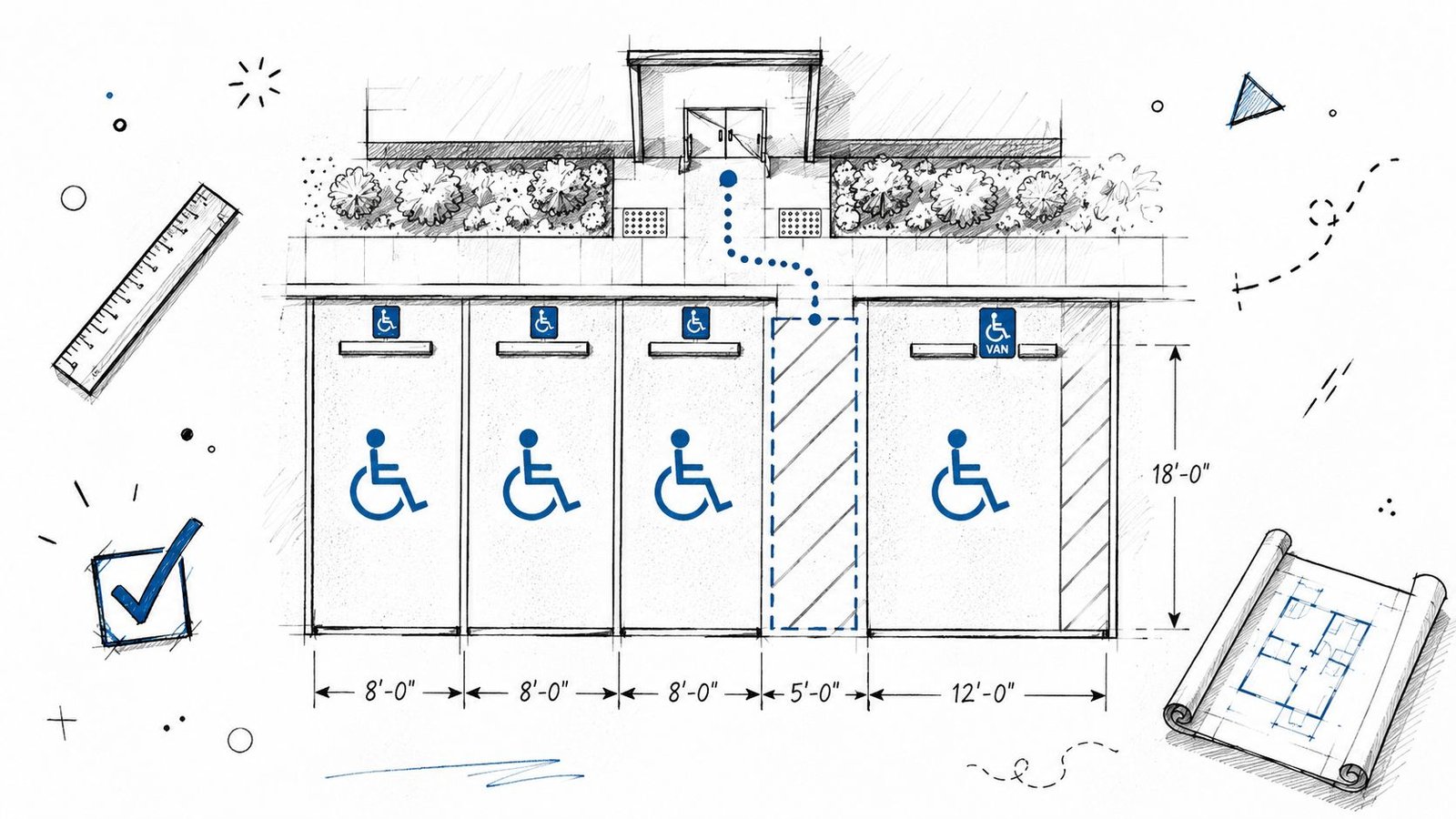 Accessible Unit Drawing Set Guide 2026 Accessible Parking Parking Layout 
